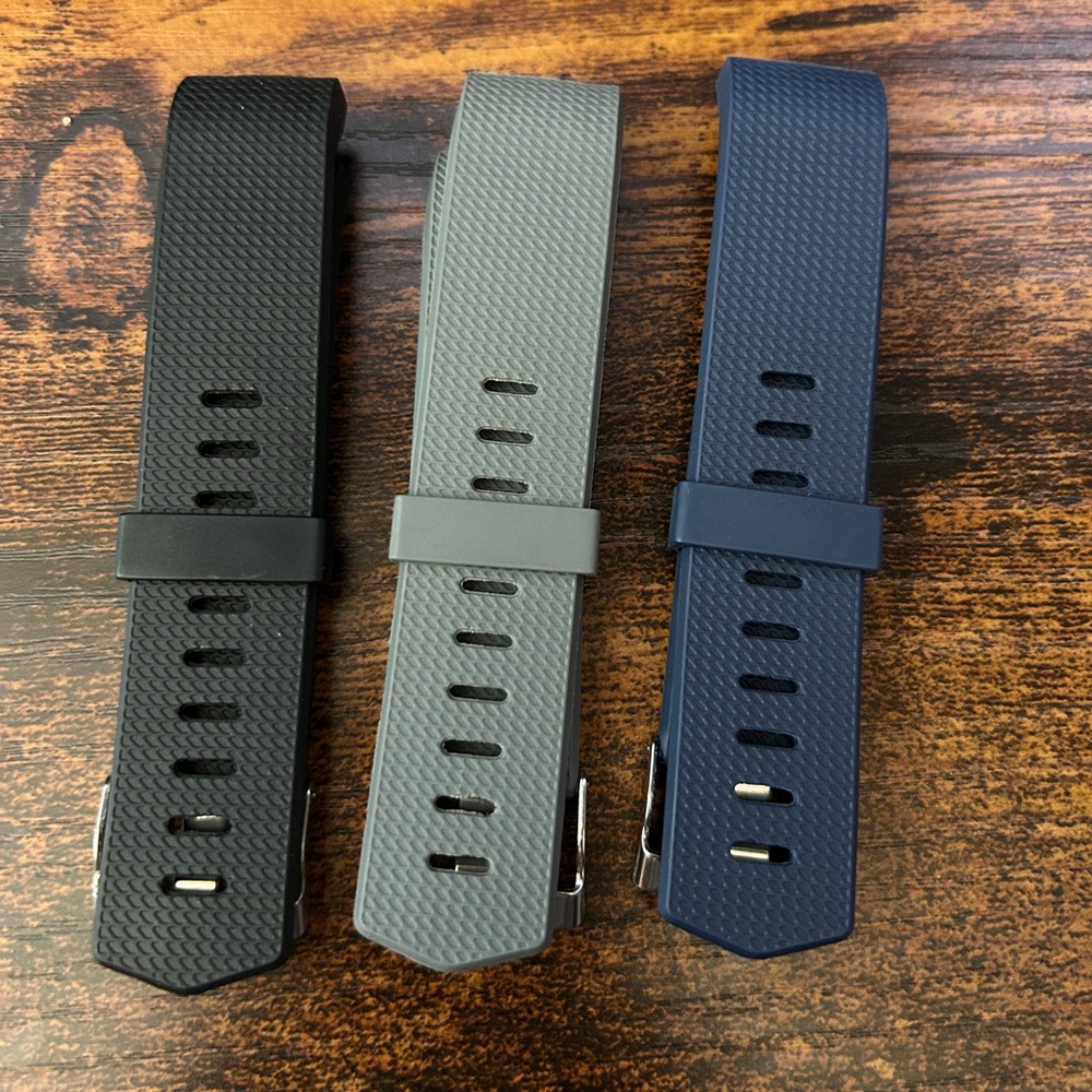 3 Pack Sport Watch Bands Black Gray Navy – New (Size small)